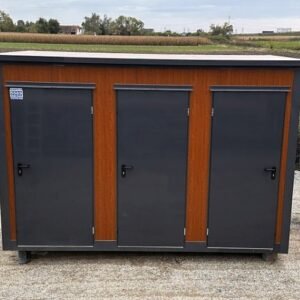 Sanitärcontainer, Toilettenpavillon mit Dreipersonenkabine